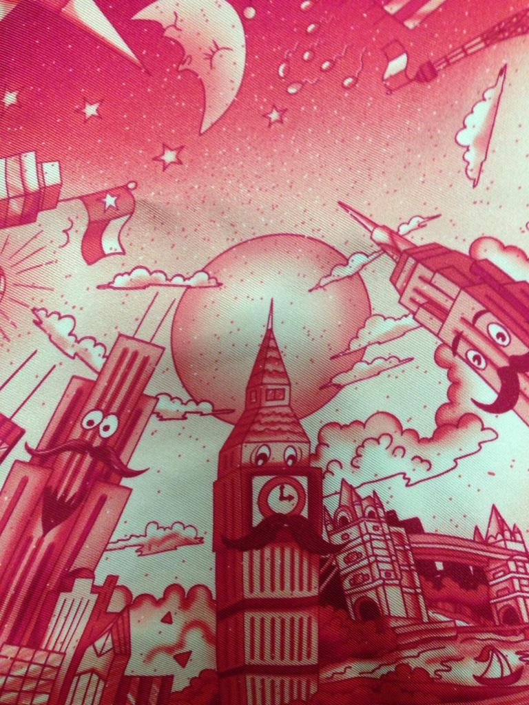 It's a magical #movember time of year. Be sure to support men's health causes. #pocketsquare <a href="/Fazzino/">Charles Fazzino</a>