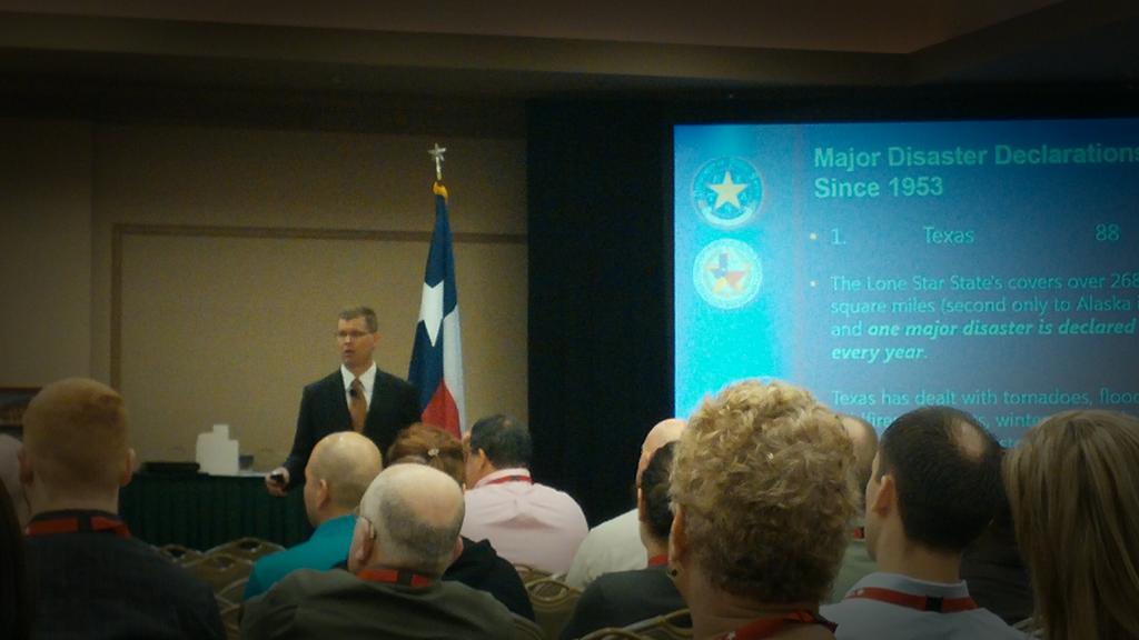 NikySmith79's tweet photo. @chiefkidd @SETRAC_TX @EMTF6  Cont'd education on emergency management in the great state of TX by the man! #RHPC2014 http://t.co/GSz8JLcebI