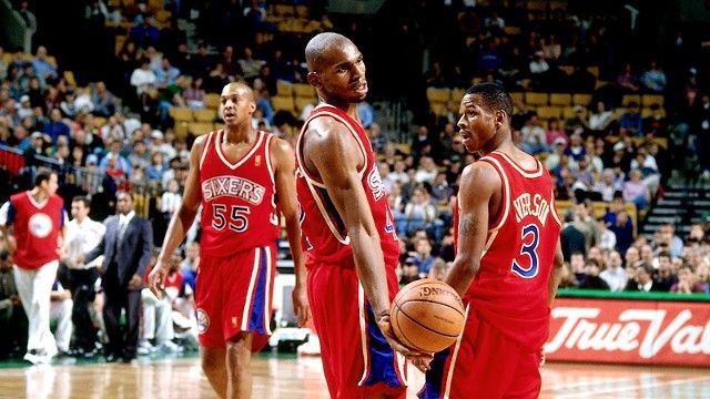Tri_Offense's tweet image. Happy 40th to @jerrystackhouse, who can likely still provide 10 ppg and a two-piece nightly if needed. #stack40