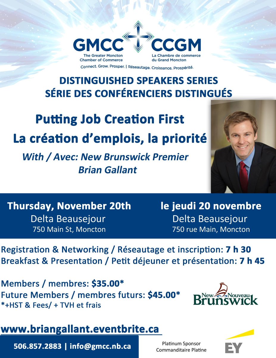 ceoccgm's tweet photo. For tickets / Pour des billets http://t.co/QkXlX1pU5r #nbpoli  #gmcc
#moncton #riverview #dieppe http://t.co/yptjmFpFvU