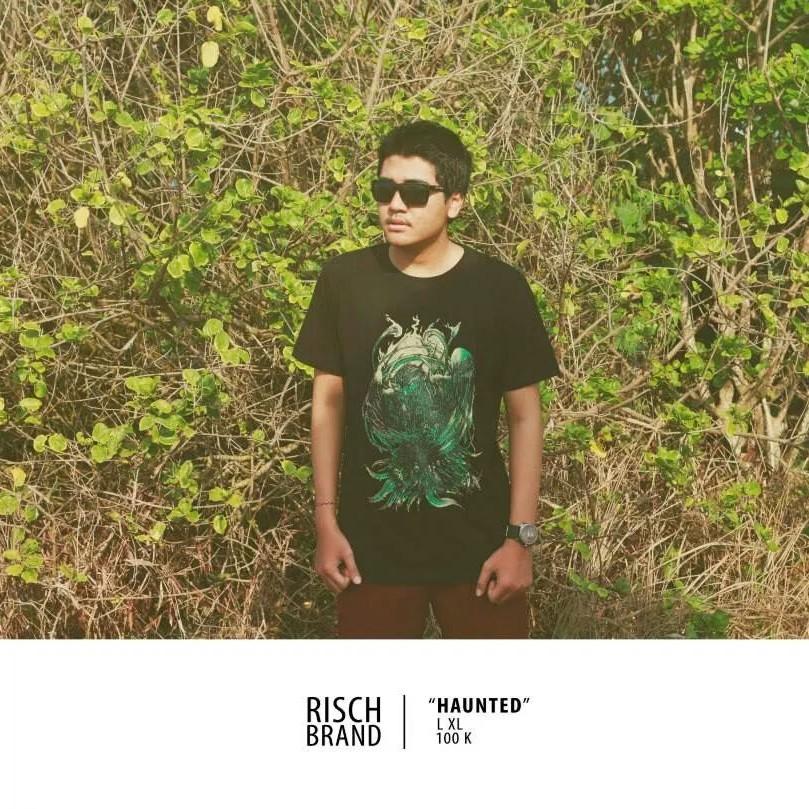 #RISCHBRAND "HAUNTED" | IDR 100K | Available size L,XL | SMS ORDER : 087860338751
