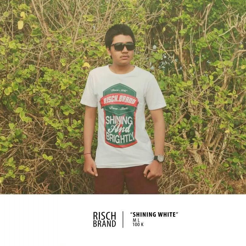 #RISCHBRAND "SHINING WHITE" | IDR 100K | Available size M,L | SMS ORDER 087860338751