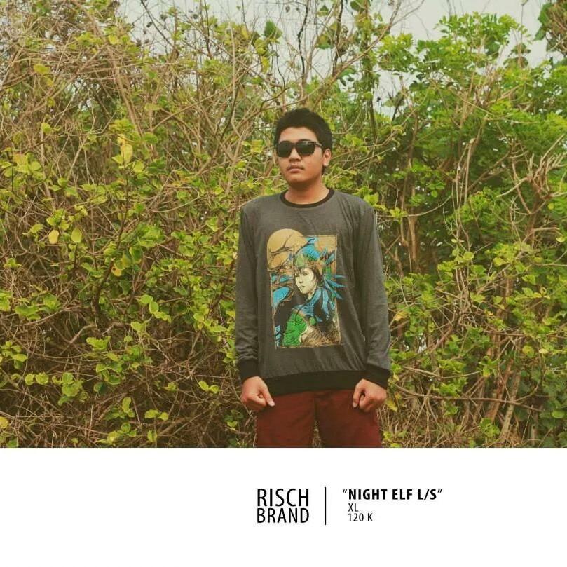 #RISCHBRAND "NIGHT ELF L/S" | IDR 120K | Available size XL | SMS ORDER : 087860338751