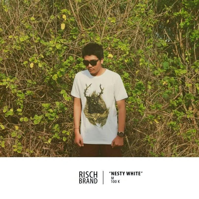 #RISCHBRAND "NESTY WHITE" | IDR 100K | Available size M | SMS ORDER : 087860338751