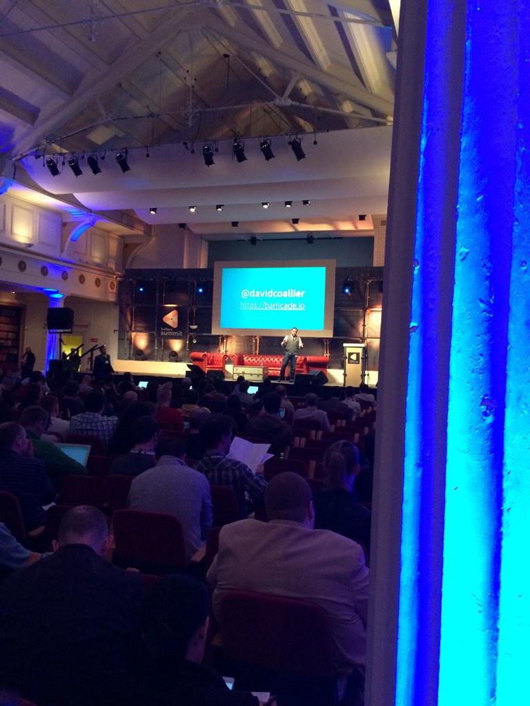 aspleenic's tweet image. Always a great talk from @davidcoallier #builderssummit #websummit