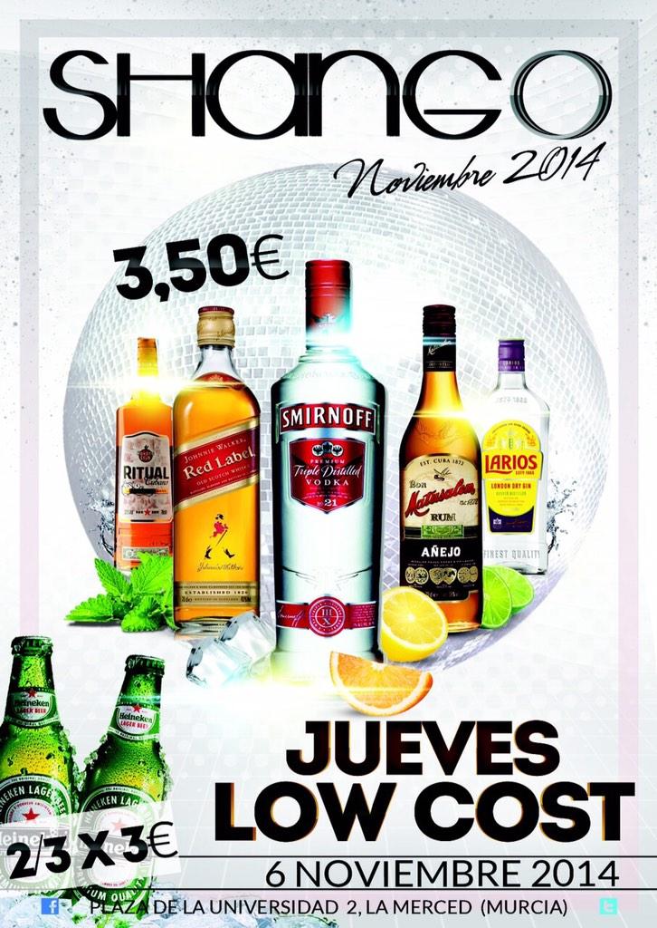 MurciaShango's tweet photo. ¡¡¡Este jueves LOW COST!!! http://t.co/nHK8f1Sev7