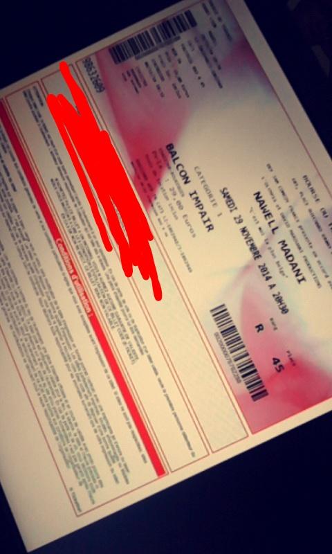 JaiPaDblaz's tweet photo. Places réservées pour aller voir @nawellmadani , que demander de plus ? Merci Papa et Maman :* http://t.co/CPfMJ3ZCLK