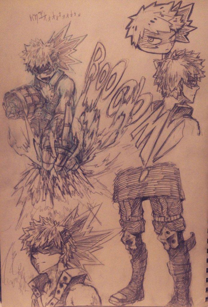 爆豪くんばっかり描いてた 