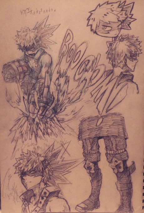 爆豪くんばっかり描いてた 