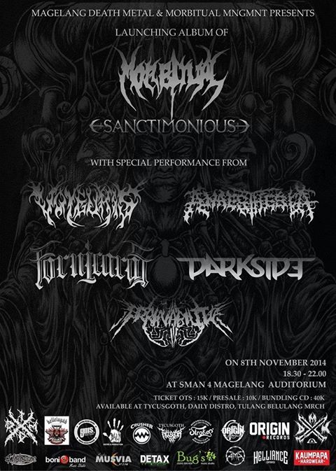 Morbitual release album party, at sma 4 magelang auditorium, saturday night 8th Nov '14, see ya there