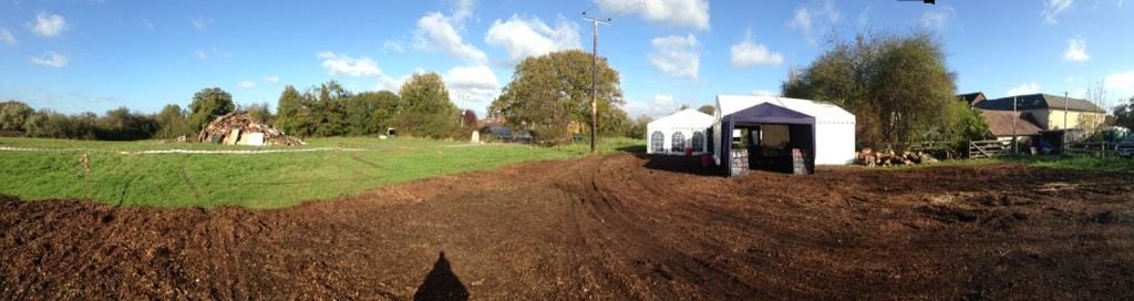 All ready to go Bonfire 7pm fireworks 7.30pm, see you all later at The Swan Inn Newland.