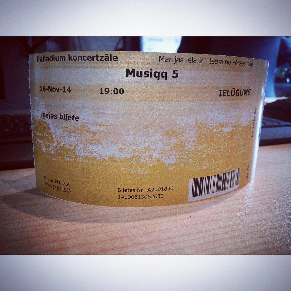 Seko mums twitterī, retvīto šo ierakstu, un iespējams TU laimēsi 2 ielūgumus uz MUSIQQ koncertu.