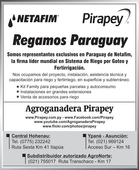 Pirapey S.A. - SOLUCIONES DE RIEGO PARA TU CULTIVOS Las