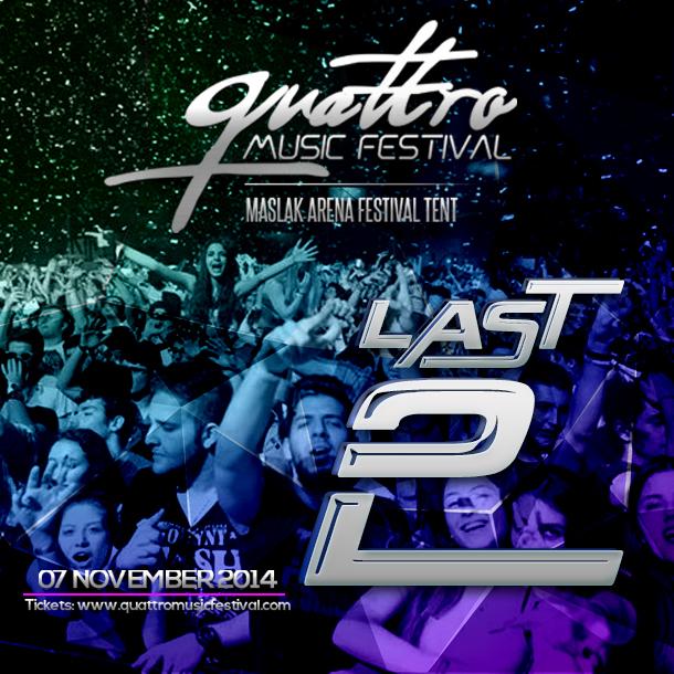 Just 2 days away... #QuattroMusicFestival

Tickets: quattromusicfestival.com