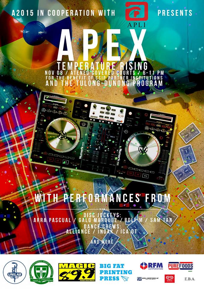 aaurmanni's tweet photo. Guys support the CSIP and our friends at A2015 by going to #Apex2014!!!
Only 3 days left to rave oout! only Php250 http://t.co/LQhGoV9b98