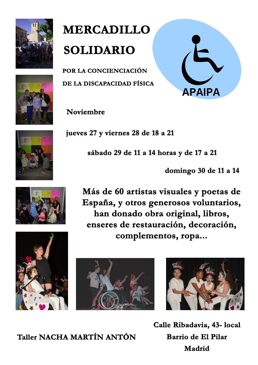 apaipainclusion's tweet photo. MERCADILLO SOLIDARIO POR LA CONCIENCIACIÓN DE LA DISCAPACIDAD FÍSICA http://t.co/4XzTbGcYz9