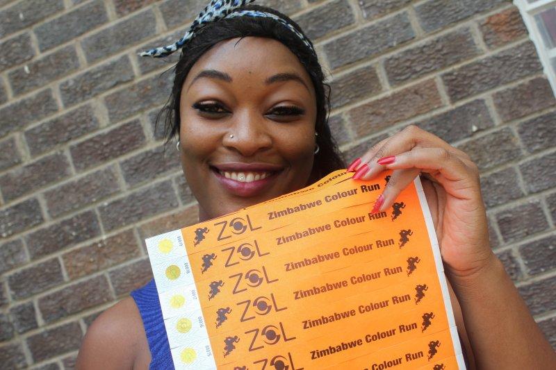 ColourRunZW's tweet photo. One of the lucky winners came to collect her prize!! She a #colourrunner #thiscouldbeyoubut #ZimColourRun http://t.co/3Xcfga2xX2