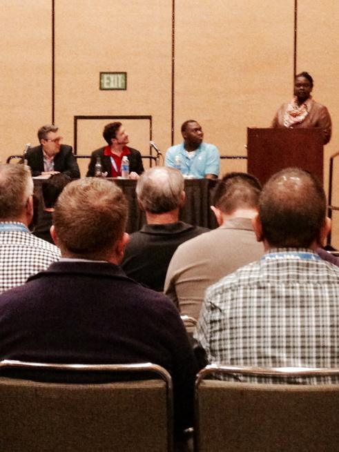 BCoreysmith630's tweet photo. Engaging as always! Caroline Wanga, Director, Diversity & Inclusion, leads an ERG panel discussion. #targetinclusion http://t.co/PigSSYq5f0