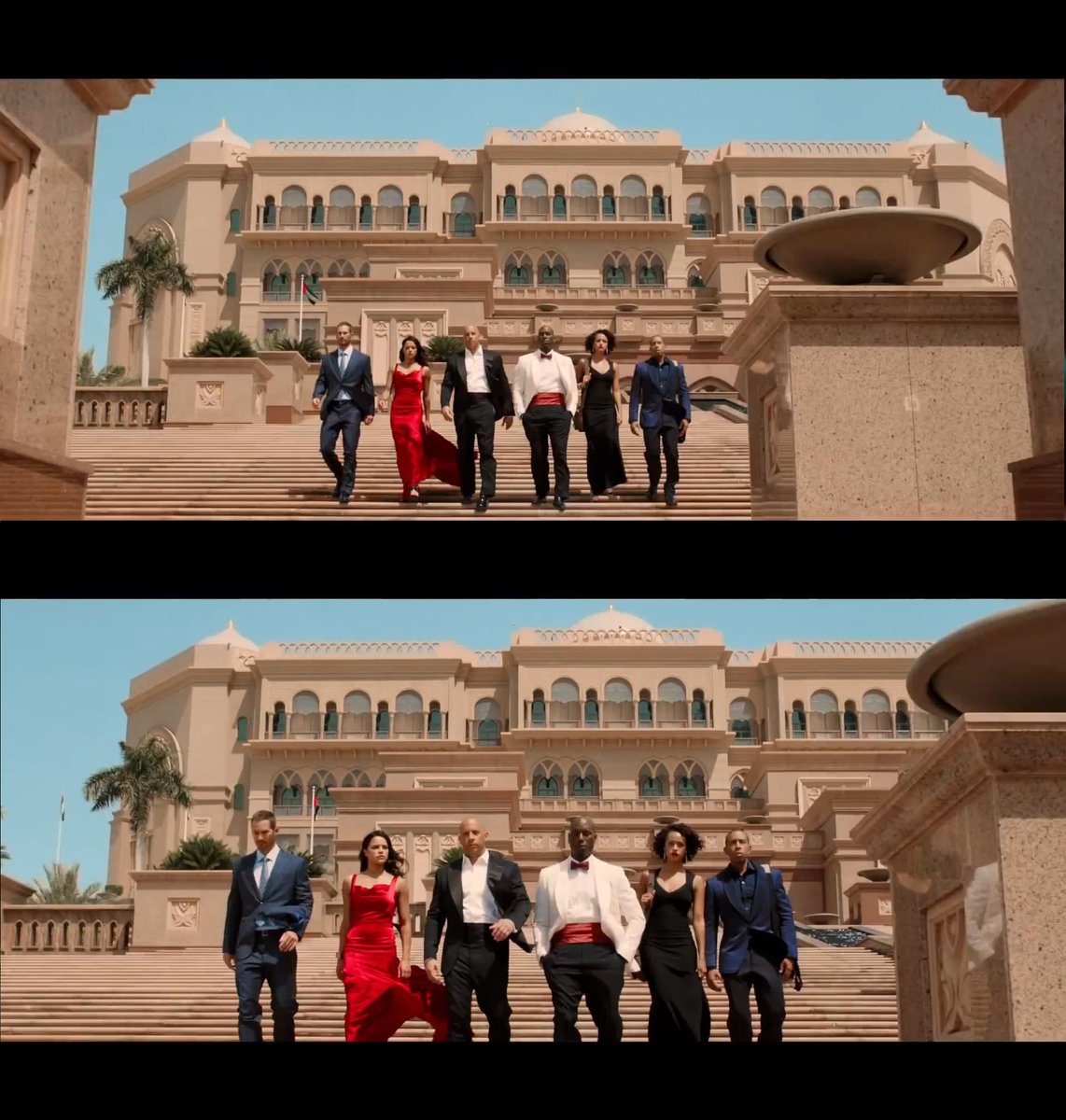 PaulWalkerFast7's tweet photo. This exterior shot from Abu Dhabi was filmed with Caleb Walker as Brian O'Conner #Furious7 #Fast7 #PaulWalker http://t.co/JqTQYXIC8V