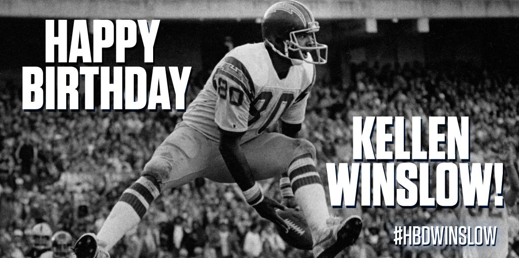Happy Birthday to former TE & Hall of Famer Kellen Winslow! 