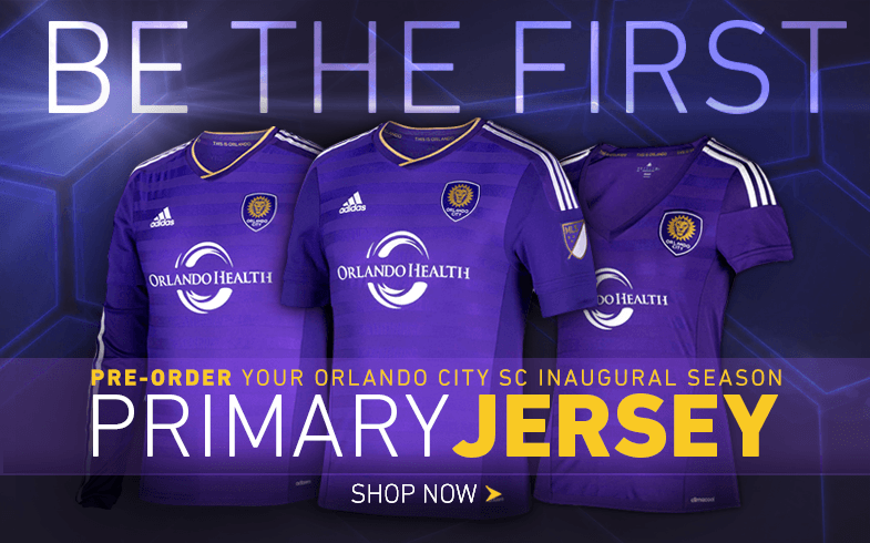 MLSGear's tweet photo. Be the first to order the Inaugural Orlando City SC 2015 Primary Jersey! http://t.co/dRsm2LvGOT #mls #ocsc http://t.co/i24Zob4937