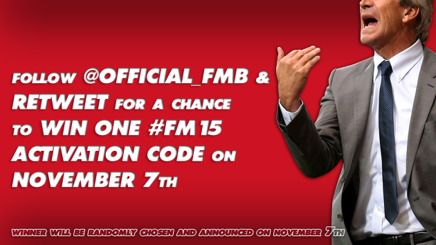 fmbIog's tweet photo. Follow @official_FMB &amp; Retweet this for a chance to #win one #FM15 activation code on November 7th! #giveaway http://t.co/jL3HentB4o
