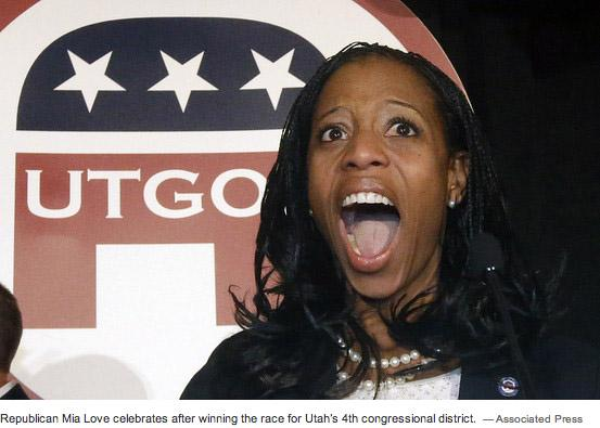 FreedomWeekly's tweet image. Mia Love Wins, Will Be First Black Republican Woman in Congress on.wsj.com/1xdtWrv #GOPtakeover #GOP