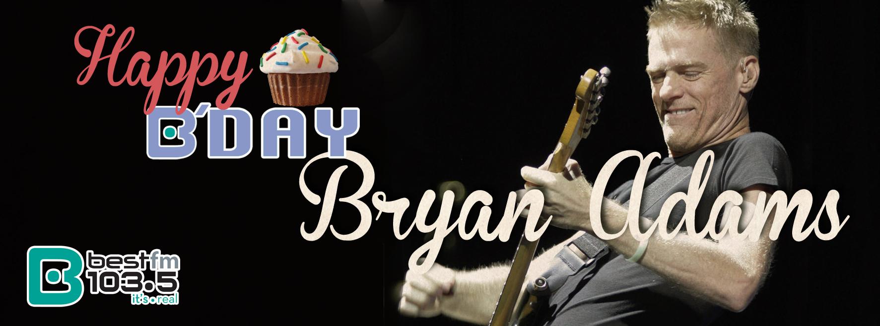 Hoy 5 de noviembre el canadiense BRYAN ADAMS official cumple 55 años de edad. ¡Happy birthday Bryan! 