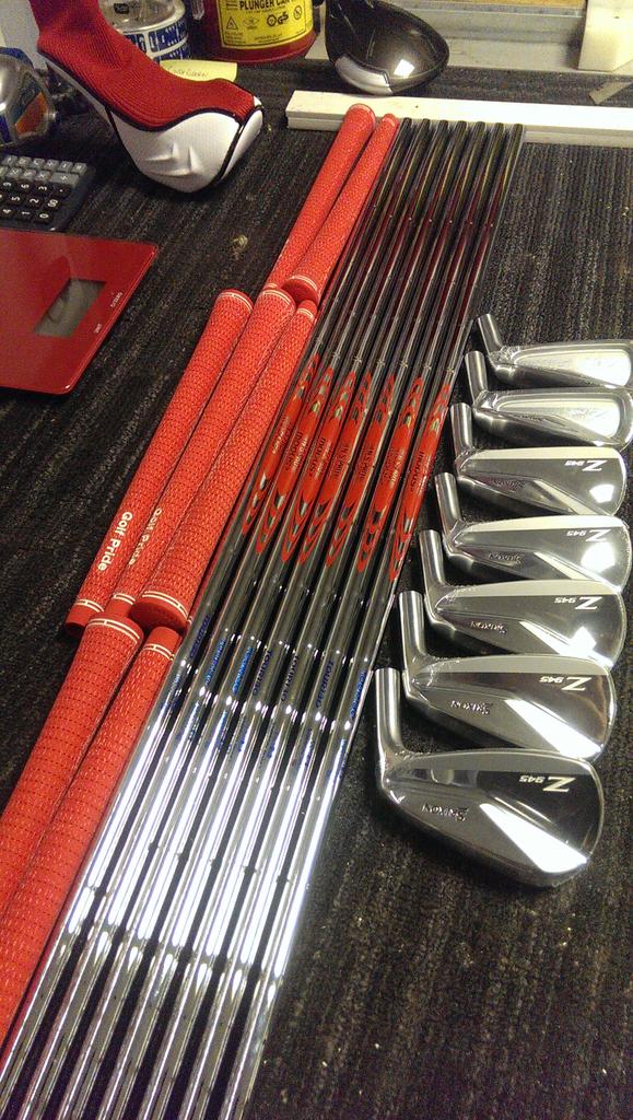 Fantastic club set up in progress @SrixonGolf Sr @NipponShaft Nippon @golfpridegrips #builttoperfection