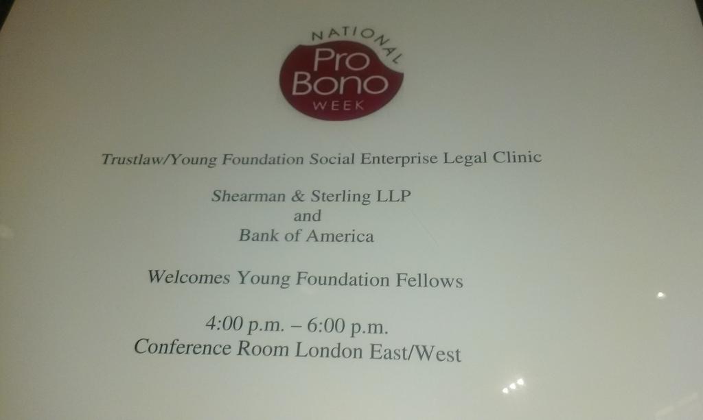 YFVentures's tweet photo. Great to put @the_young_fdn #socent in touch with amazing teams of pro bono lawyers via @TR_Foundation http://t.co/cVomcJsk3d