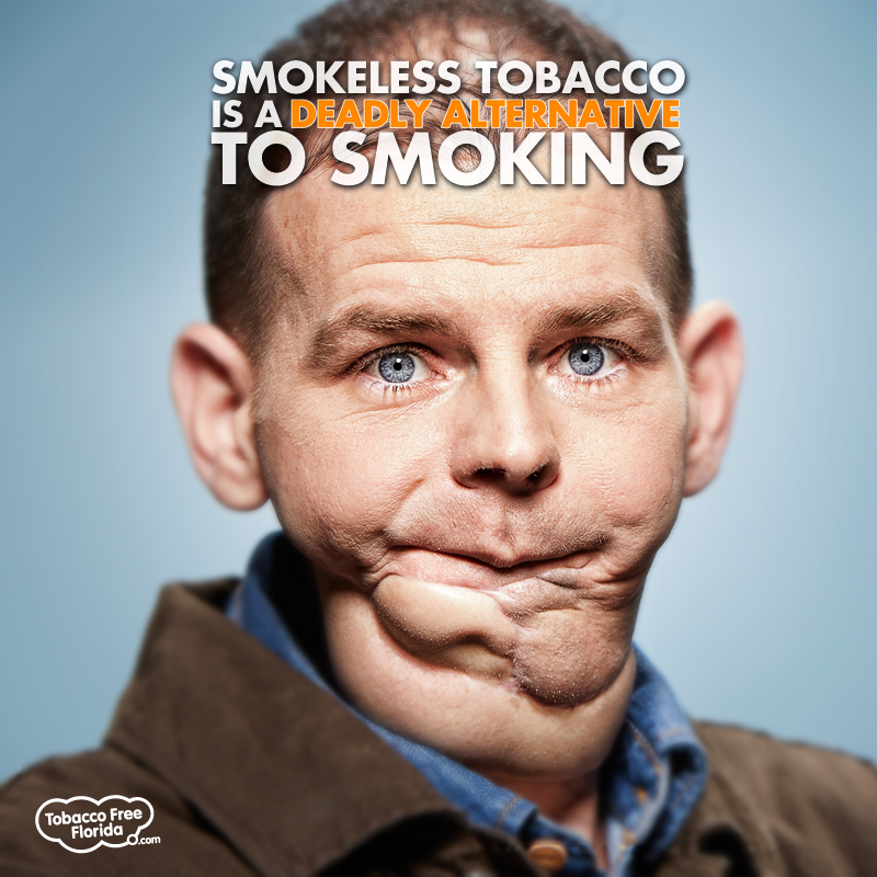 dangers of dipping tobacco Chew tobacco, chew tobacco...lose half of your jaw. Learn about the dangers  of chew at http://t.co/guysoeII9Y. #CMA