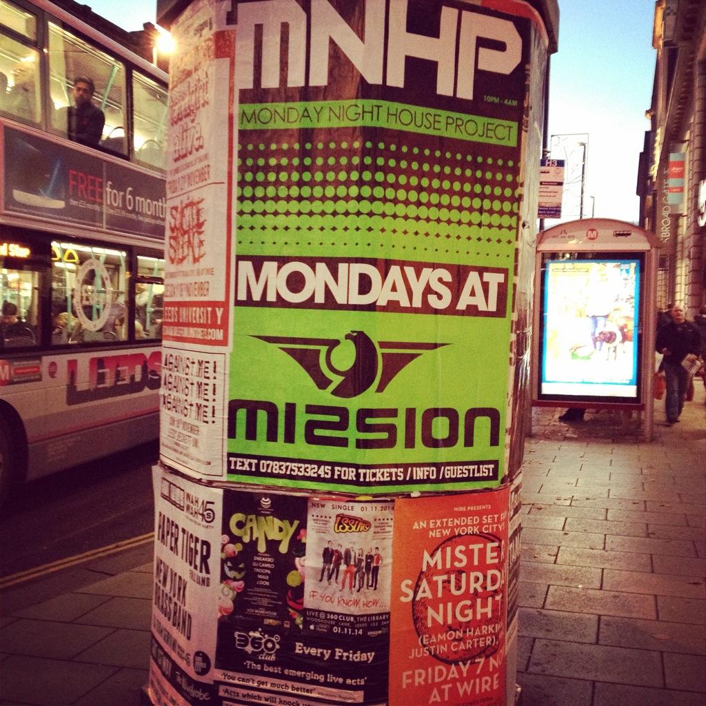 dannydobrien's tweet photo. Just what I want to see walking through town.. #Leeds #MNHP #MondayNightHouseProject #Mission #FlyNightEvents http://t.co/XQArgeshA9