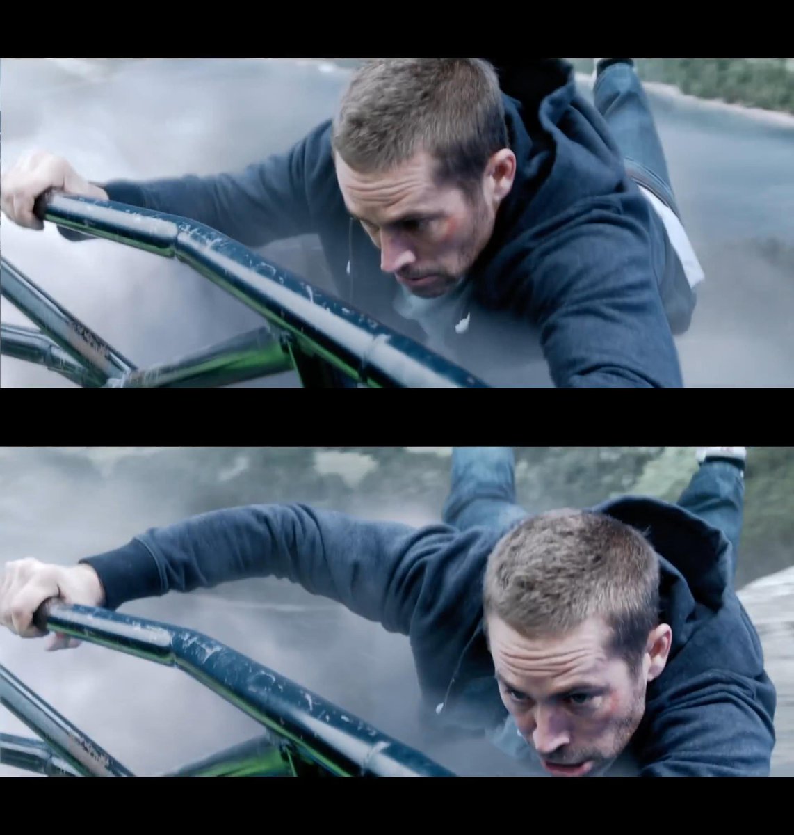 PaulWalkerFast7's tweet photo. Make sure to notice the bruises from the fight between @RealPaulWalker and @tonyjaaofficial #Furious7 #Fast7 http://t.co/xJtvnGrQtP