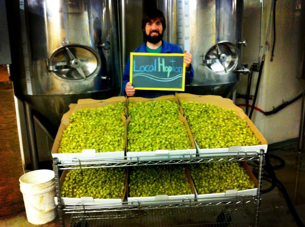PrairieSunBeer's tweet photo. We Brewed round 2 of #LocalHOPtion yesterday!! This will be ready in a couple weeks!
#IPA #AllLocal #HopsHopsHops http://t.co/TEaAf19Lyb