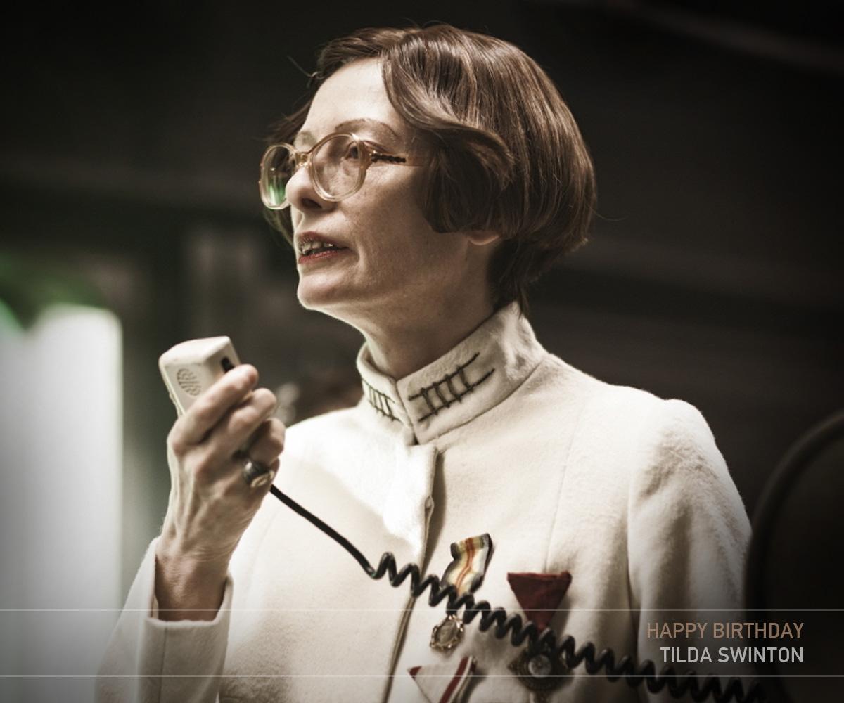 Happy Birthday, Tilda Swinton! You belong at the front. 
Check out today:  