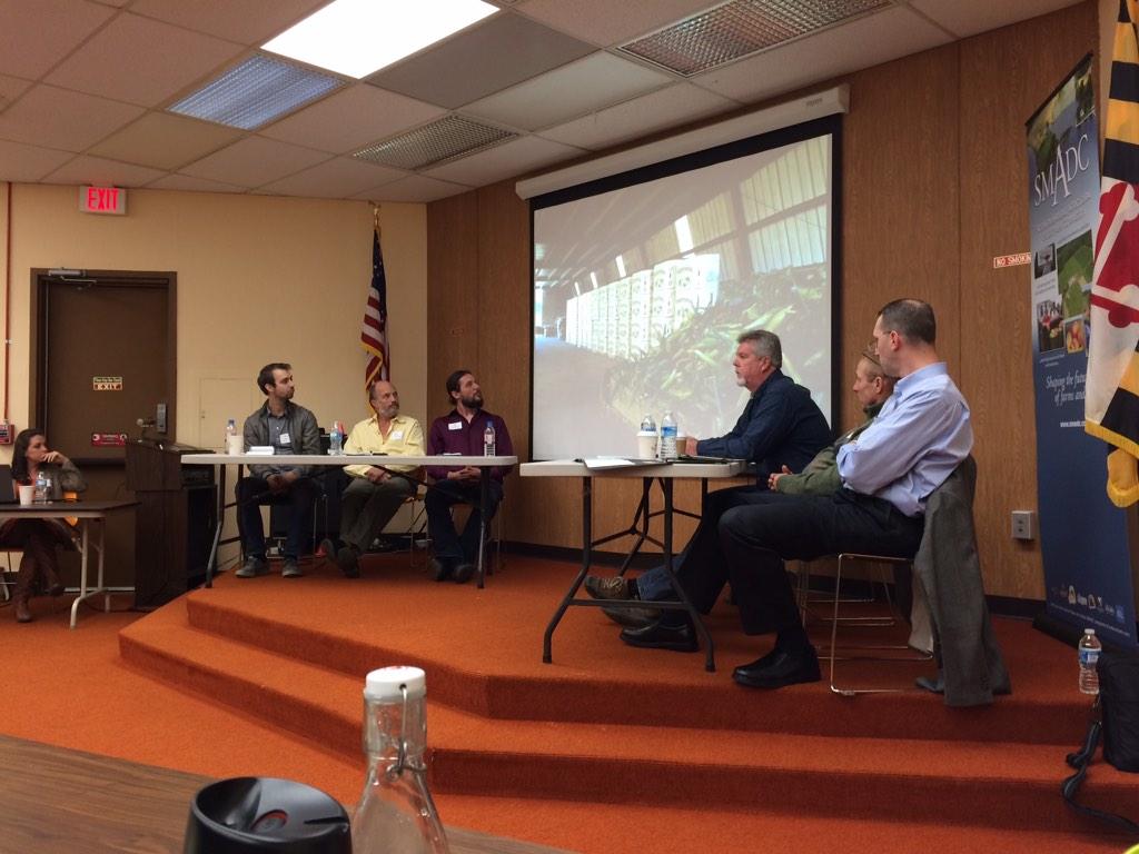 farmPGC's tweet photo. Taking your product to the next level - @SMADC Buyer/Grower mtg. @PhillyCowShare @farming4hunger @TerpFarm @MdAgDept http://t.co/Yf9MC0IVwI
