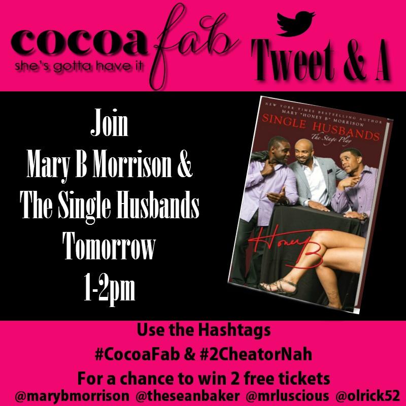 RitasRadar's tweet photo. Need a NOON break? I know I do! JOIN US! #CocoaFab #2CheatOrNah <<<<Hopefully NAH but lets chat! #singlehusbands http://t.co/zxaN1o5b9t