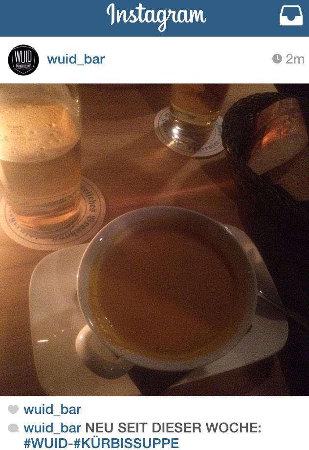 WUID_Bar's tweet image. NEU #WUID #KÜRBISSUPPE   instagram.com/p/vBvlrsm2ho/