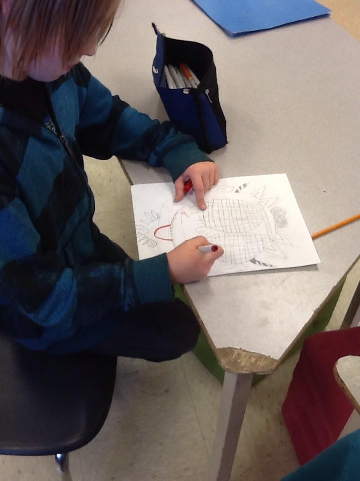 Creating creatures to use for descriptive writing pieces #gcmspride #psd70