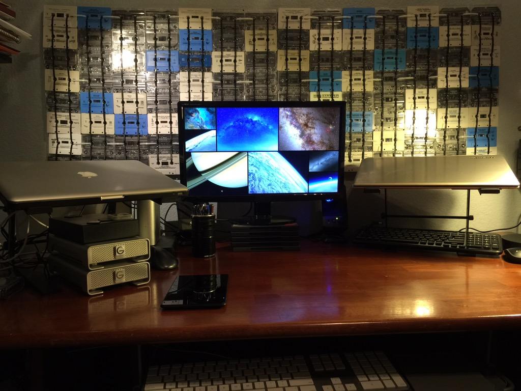 ridlehoover's tweet photo. As requested, the @GoFlightMedia Wall O' Tapes: http://t.co/9xUWQQgLkd