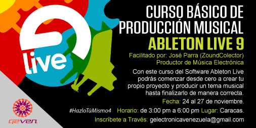 GentElectroniVE's tweet photo. Este 24 de #Nov comenzamos! @Rumbacaracas @Recomendao @DesignInVzla @ideaVerde_ve @ArchisMusic http://t.co/KUr9RE7Rif