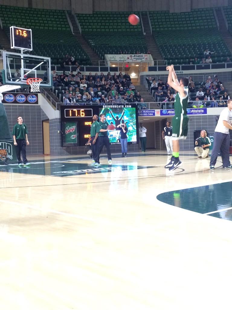 Sophomore Kenny Kaminski from deep in the Convo!