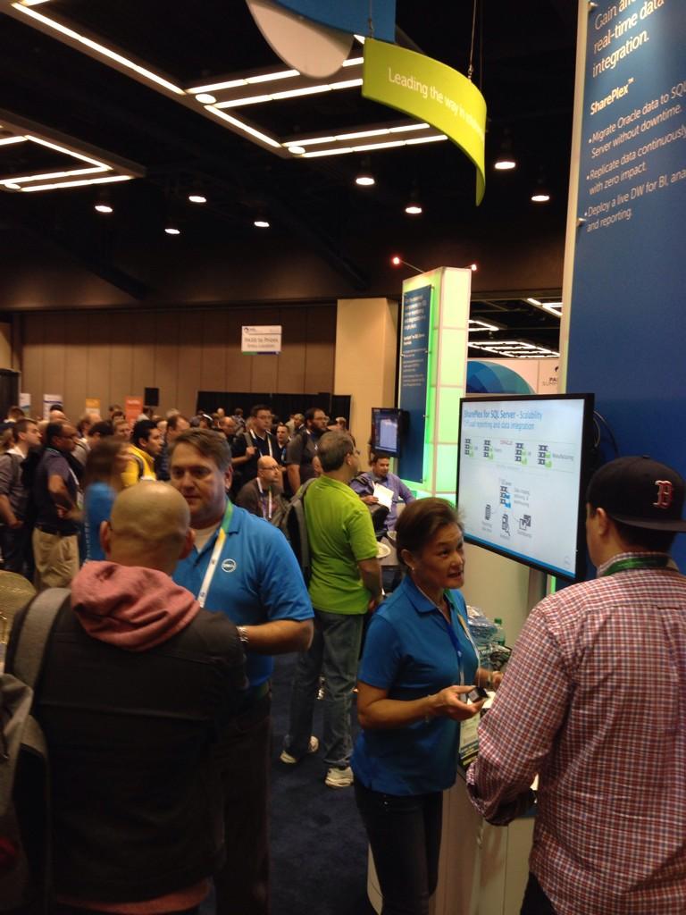 AHRaymundo's tweet image. .@PRodas1 and Susan Wong rock the #DellSQL #SharePlex talk with @SQLDBApros at @sqlpass #Summit14