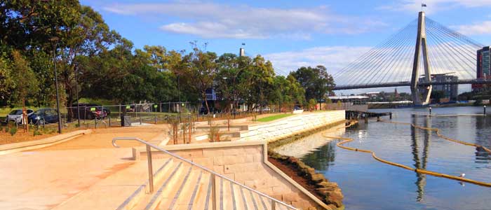 WoolacottsAU's tweet photo. Glebe foreshore walk opens to the public: http://t.co/qjudLSlJg3 #sydney #glebe #engineering http://t.co/Ls6k1CVAZ6