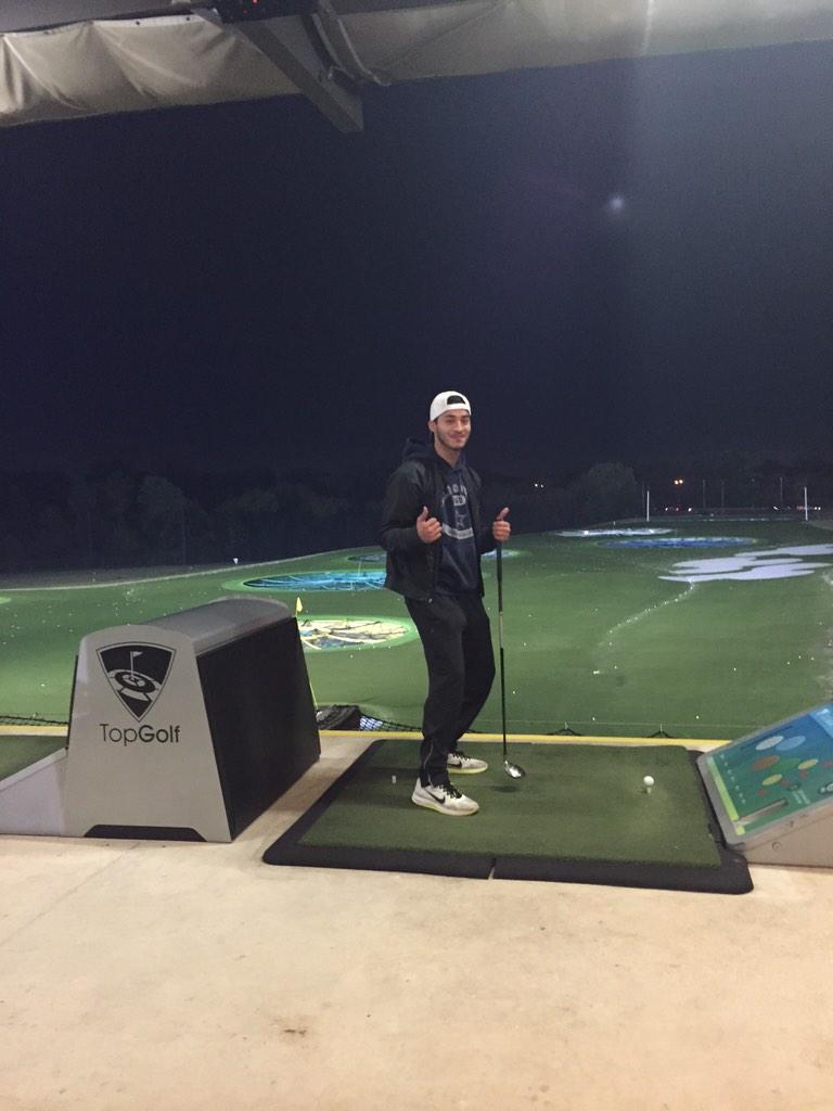 TopgolfDallas's tweet photo. @tweetgame__weak Is out here celebrating his Birthday with us! #TheTopgolfWay #HappyBirthday http://t.co/0CPE97Mbqc