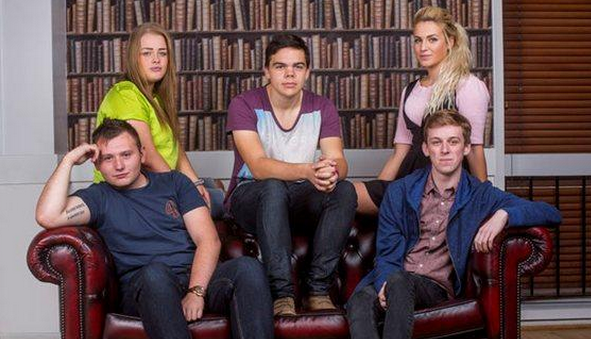 ITVX's tweet photo. After partying hard, the students struggle to make it to first day lectures! #Freshers2014, tonight at 9pm on ITV2. http://t.co/kKPap7GbH7