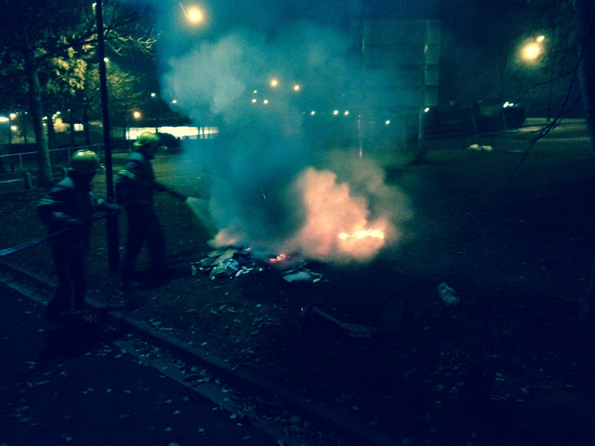 Firefighters are at 13 deliberate fires in Tyne and Wear Tyne Tees