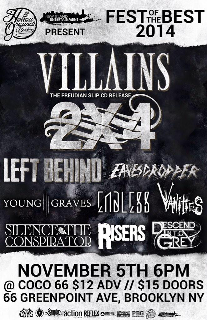 2X4official's tweet photo. BROOKLYN, NY #villains #leftbehind304 #eavesdropper http://t.co/1ZiKqzcR88