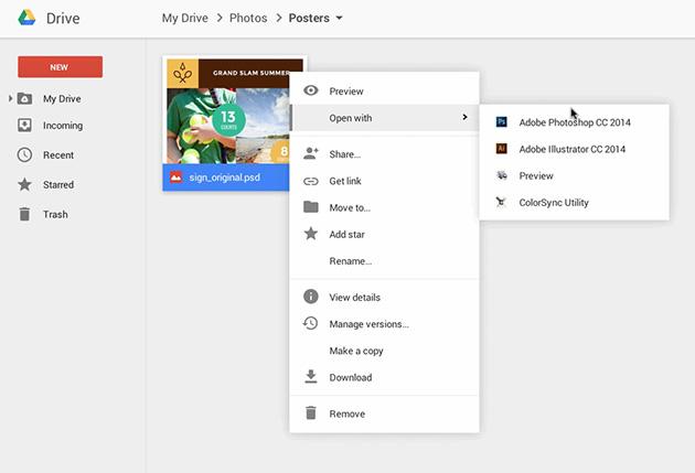 Launch desktop apps from inside Google Drive
