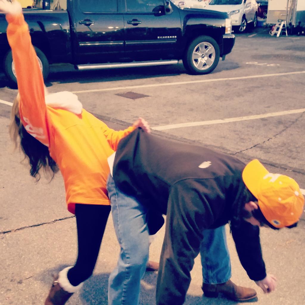 MelyssaBarnett's tweet photo. Yeah, @THE_kussy should probably never bend over in front of me. #classy #SCfun #beginningofthetrainwreck ๐ http://t.co/c2yVQn0MJ2